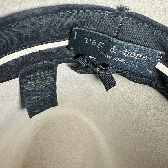 Rag & Bone Wool Hat With Black and Silver Studded Band - Picture 2 of 5